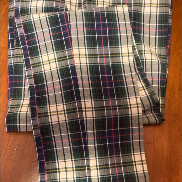 Polo Ralph Lauren, cotton plaid dress casual pant green white blue pink - Picture 2 of 11